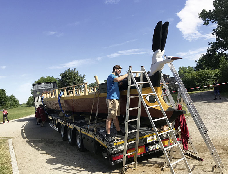 Abb. 1 Danuvina kurz nach Fertigstellung bei Wasserung, Juni 2022.