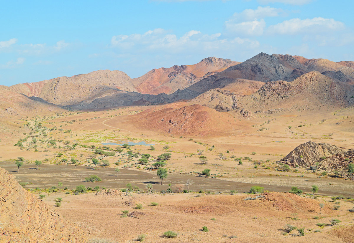 Typische Landschaft in Zentraloman.