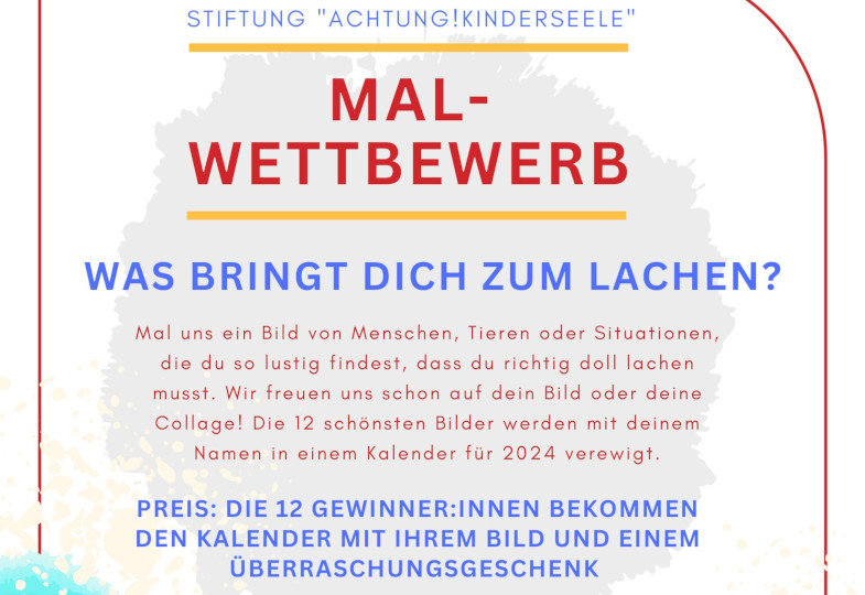 Die Stiftung „Achtung!Kinderseele“ ruft Malwettbewerb für Kinder aus