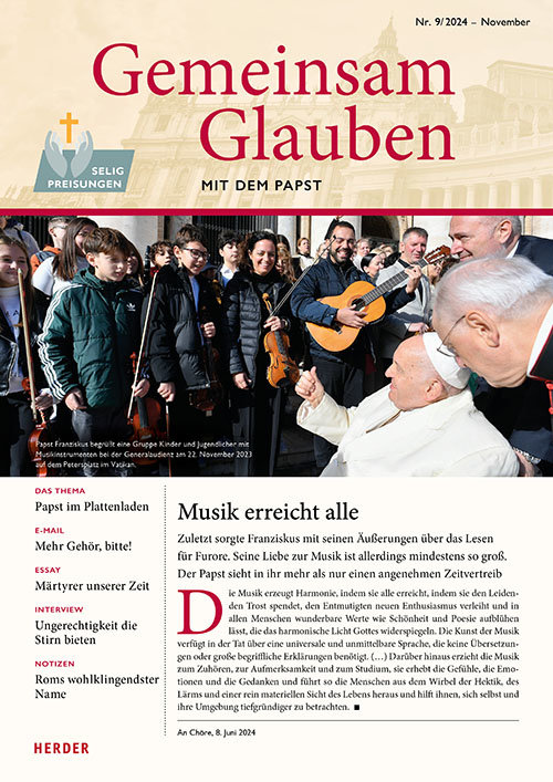 Titelseite: Gemeinsam Glauben 9/2024