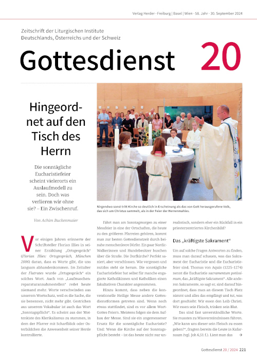 Gottesdienst 20/2024