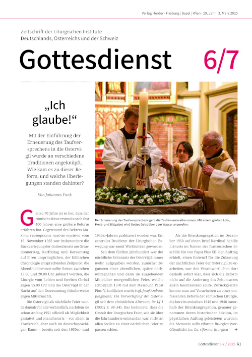 Gottesdienst 6–7/2025