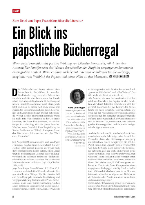 Herder Korrespondenz Dossier: Das bisherige Pontifikat von Papst Franziskus