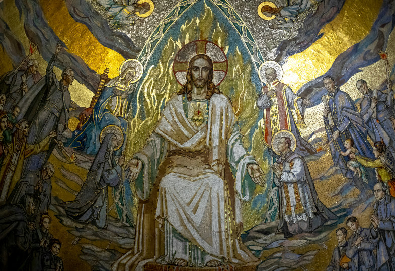 Christus-Bild aus Sacre Coeur Basilica, Paris