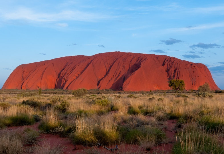 Der Berg Uluru in Australien