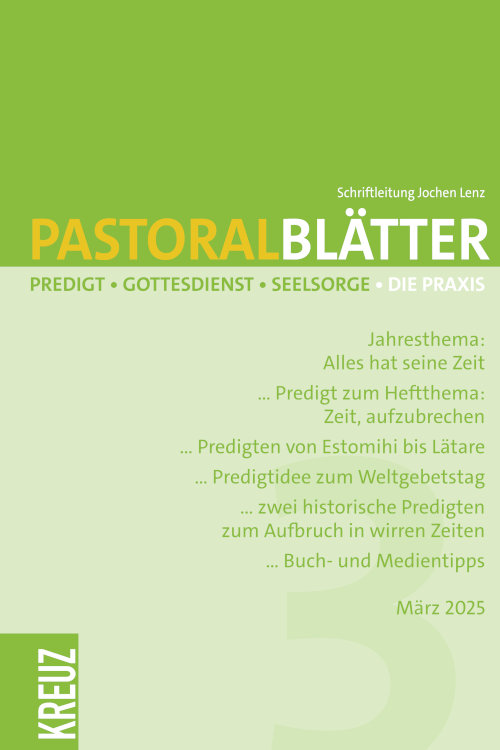 Titelseite Pastoralblätter 3/25