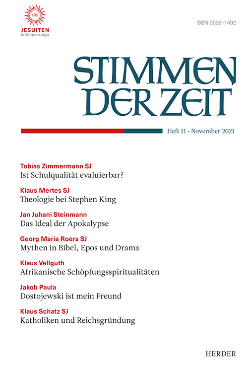 Titelseite Stimmen der Zeit. Die Zeitschrift für christliche Kultur 146 (2021) Heft 11