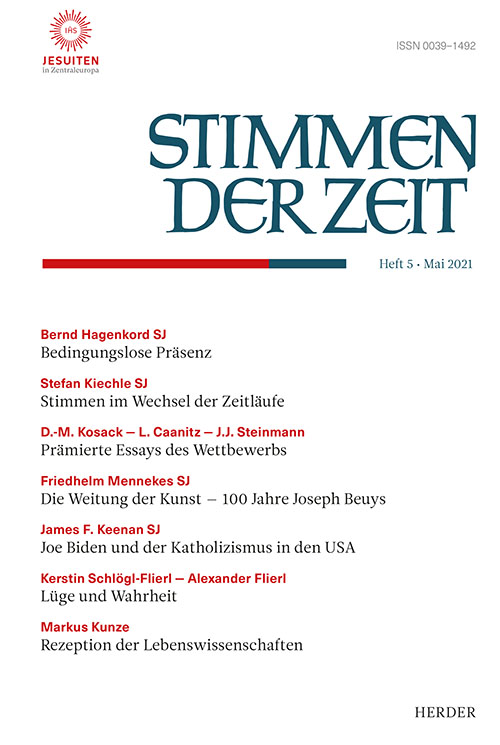 Titelseite Stimmen der Zeit. Die Zeitschrift für christliche Kultur 146 (2021) Heft 5