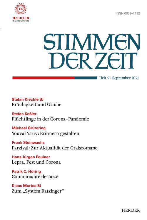 Titelseite Stimmen der Zeit. Die Zeitschrift für christliche Kultur 146 (2021) Heft 9