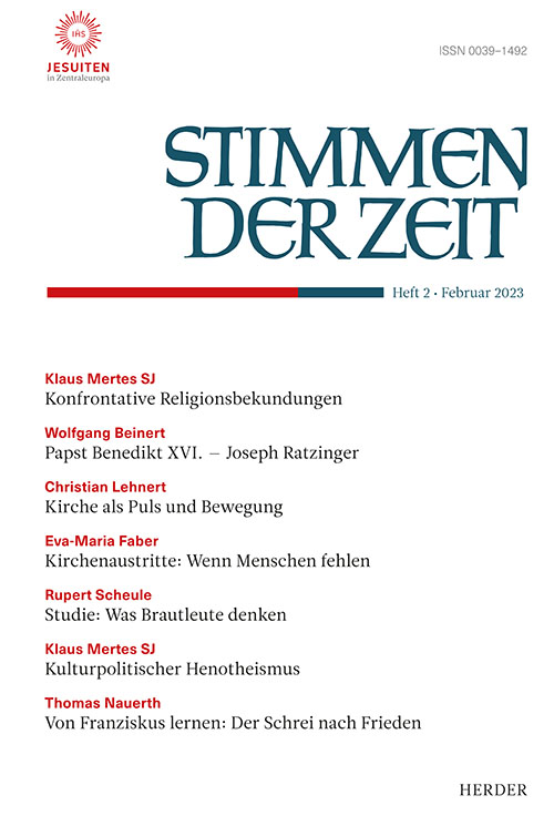 Titelseite Stimmen der Zeit. Die Zeitschrift für christliche Kultur 148 (2023) Heft 2