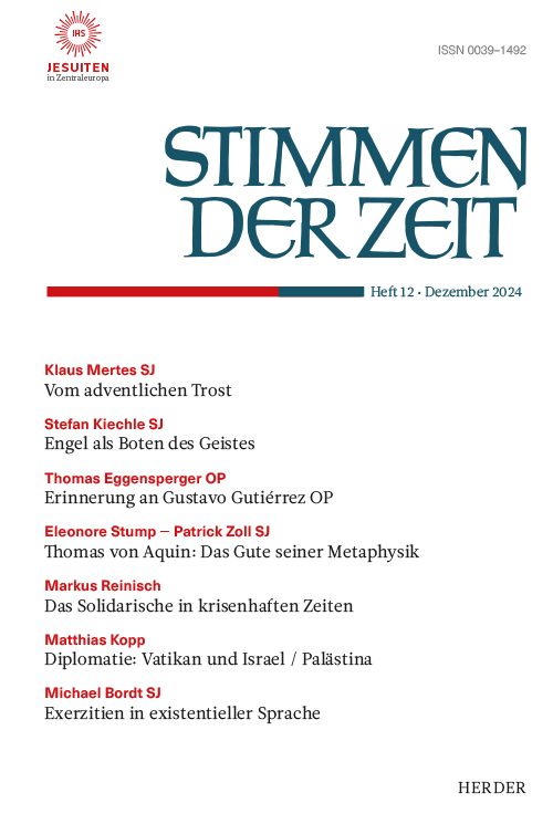 Titelseite Stimmen der Zeit. Die Zeitschrift für christliche Kultur 149 (2024) Heft 12