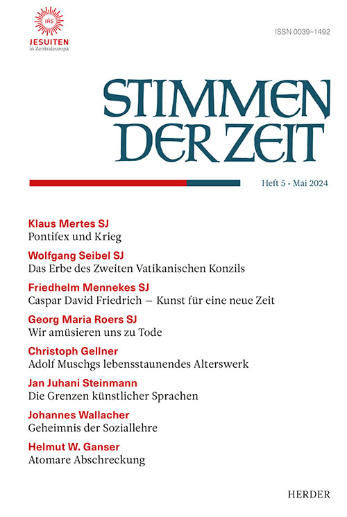 Titelseite Stimmen der Zeit. Die Zeitschrift für christliche Kultur 149 (2024) Heft 5