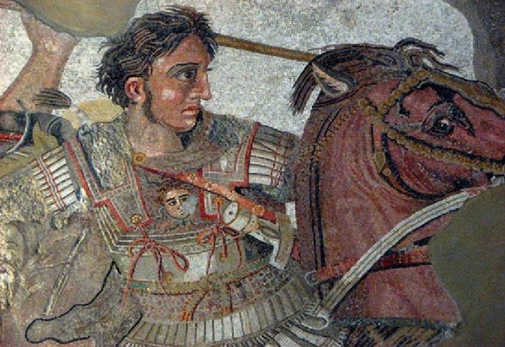 Detail des Alexandermosaiks aus Pompeji