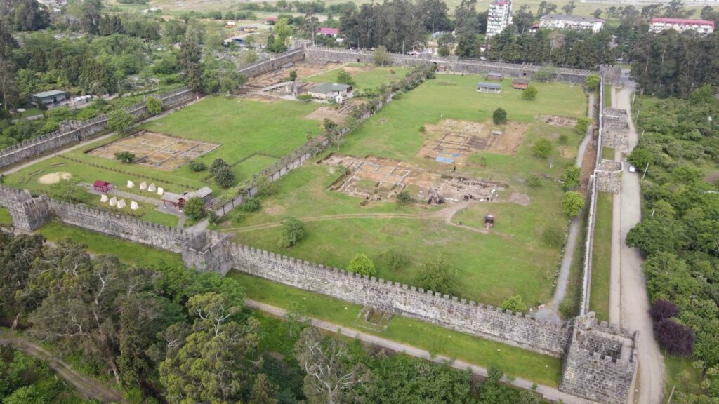 Fort Apsaros aus der Vogelperspektive