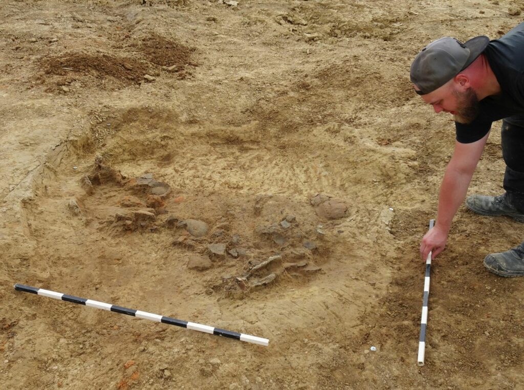 Planum der LWL Grabung in Fröndenberg