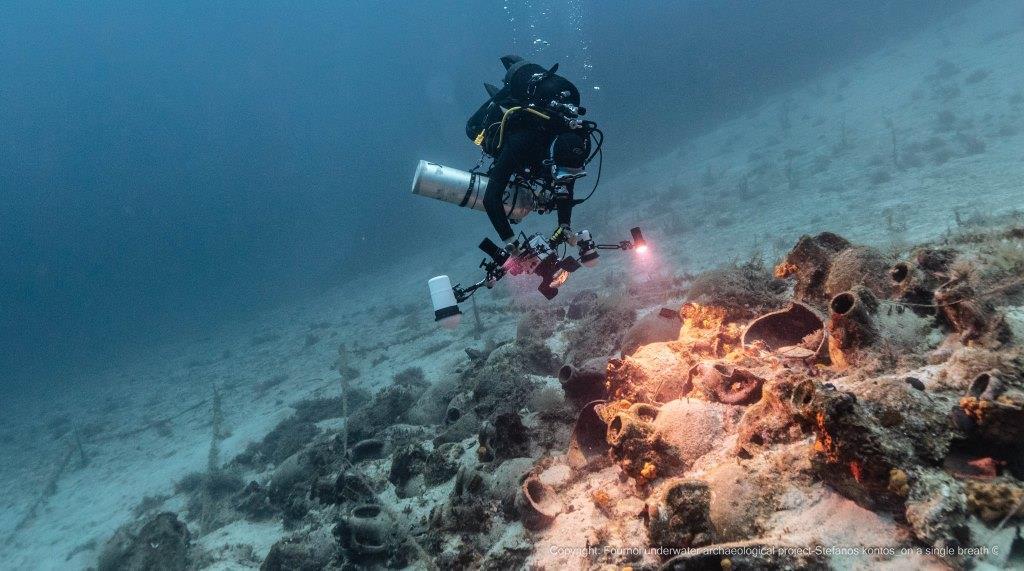 Archäologischer Tauchgang vor Fourni