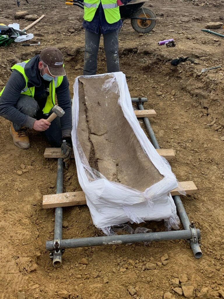 Bleisarg vom historischen Friedhof