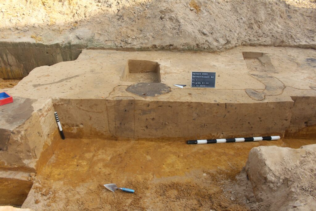 Fundament der Tempel in Haltern