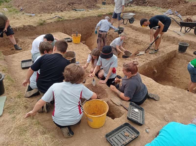 Südwales, das archäologische Projekt in Cardiff