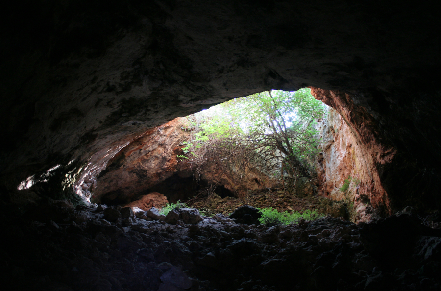 Knochen  Eingang zur Höhle von Los Mármoles. Foto: Juan Carlos Vera Rodríguez