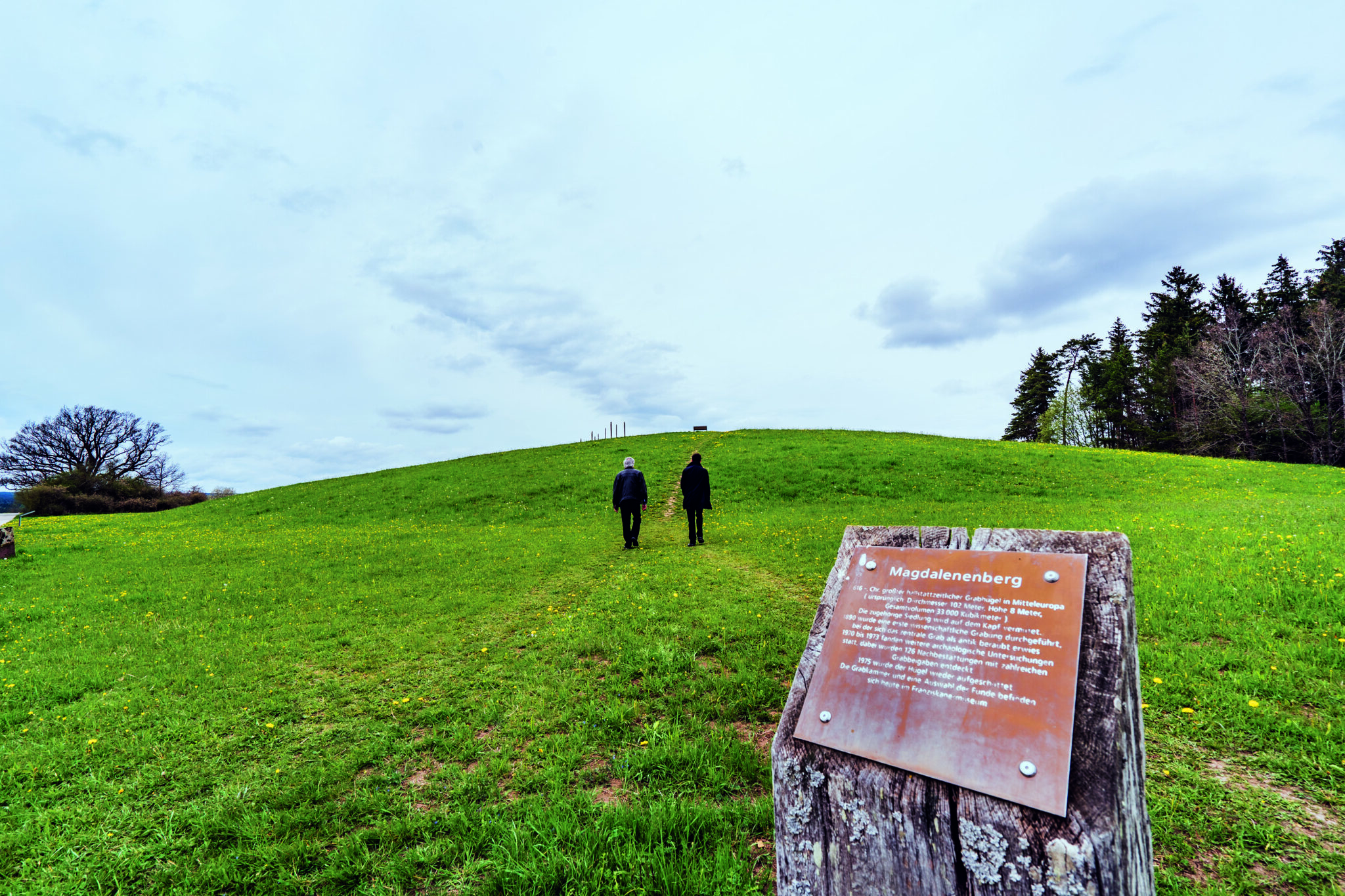 Der Magdalenenberg mit herrlicher Aussicht auf Schwarzwald und Schwäbische Alb.