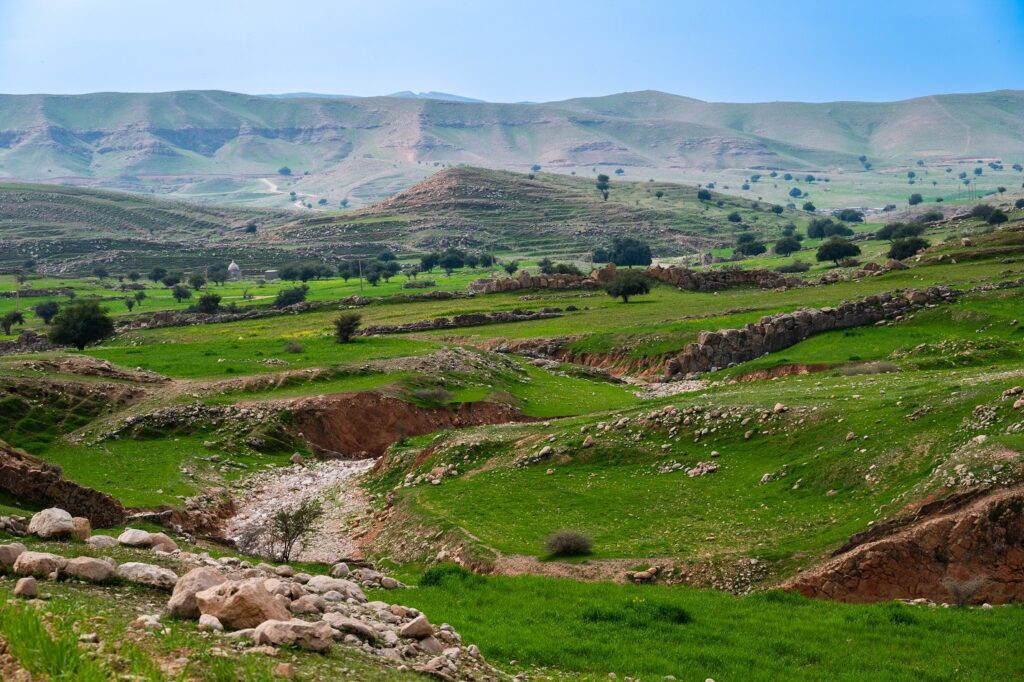 Entscheidend für die Ausbreitung der Homininen: Zu sehen ist das Hochland im Zagros während der feuchten Monate.