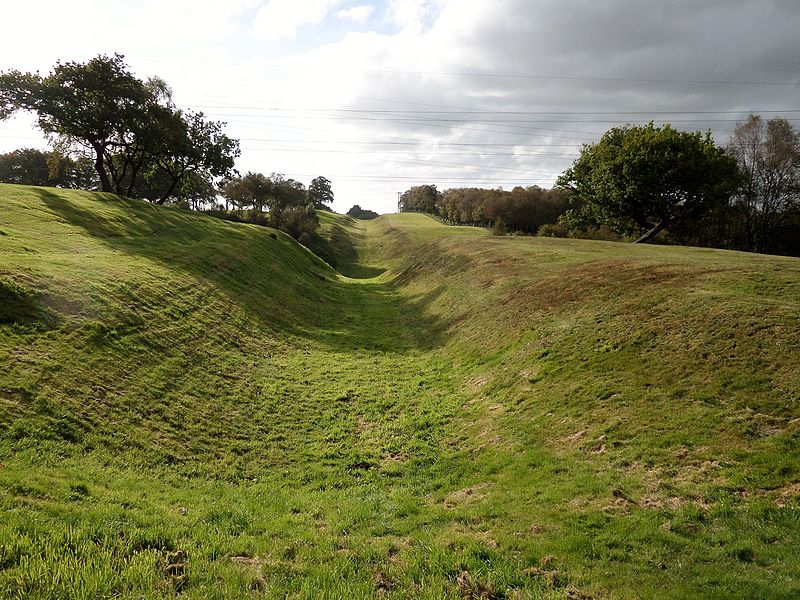 Antoninuswall , bei Falkirk, Schottland; Kastell